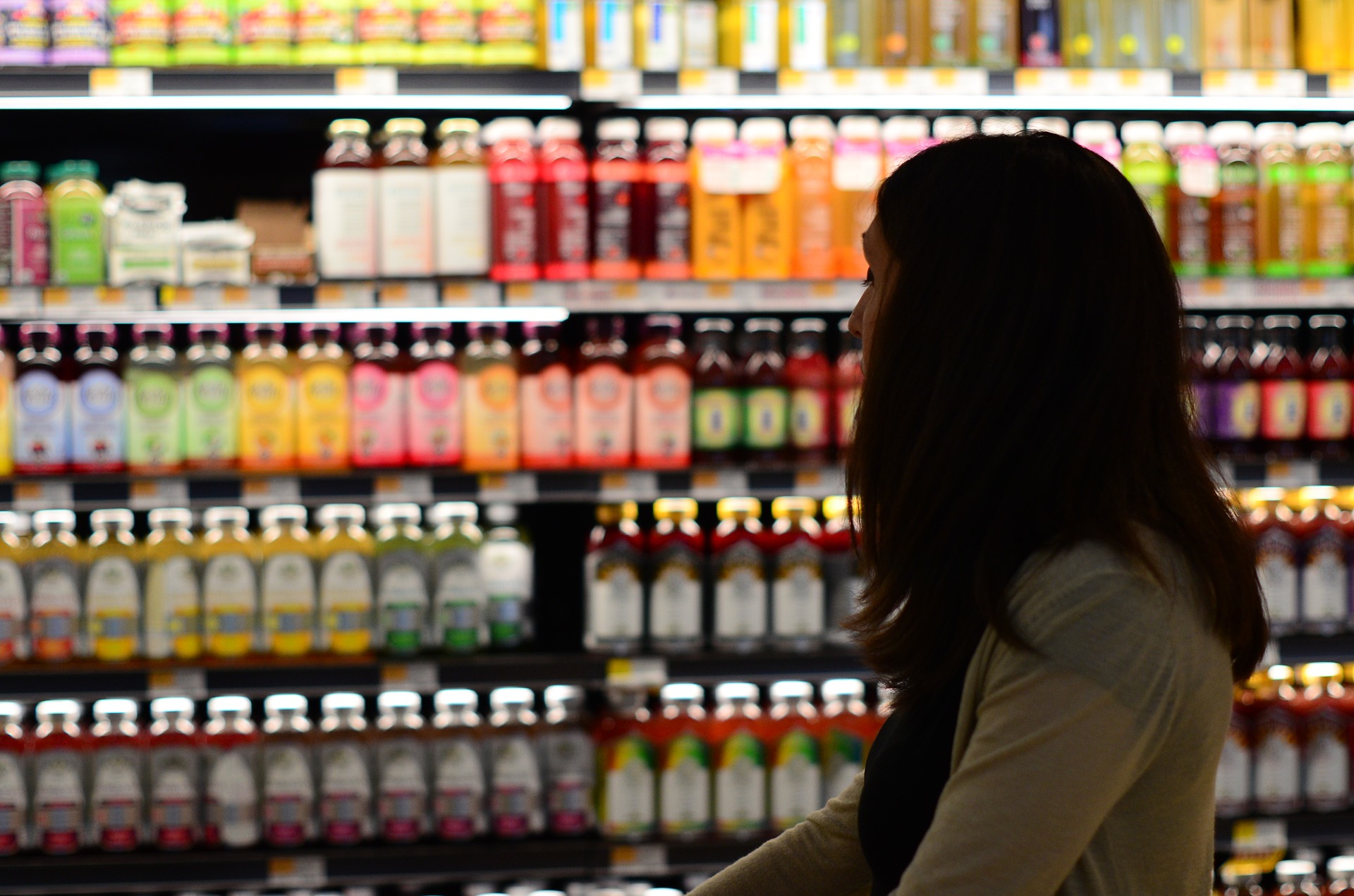 Shopping in grocery stores