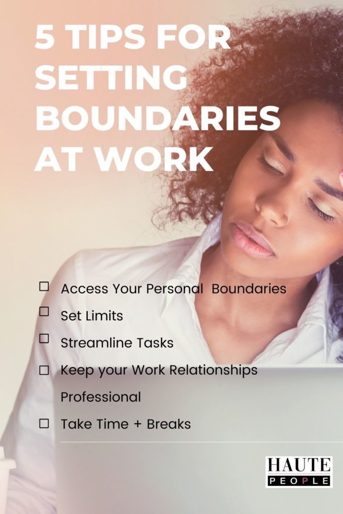 SETTING BOUNDARIES AT WORK