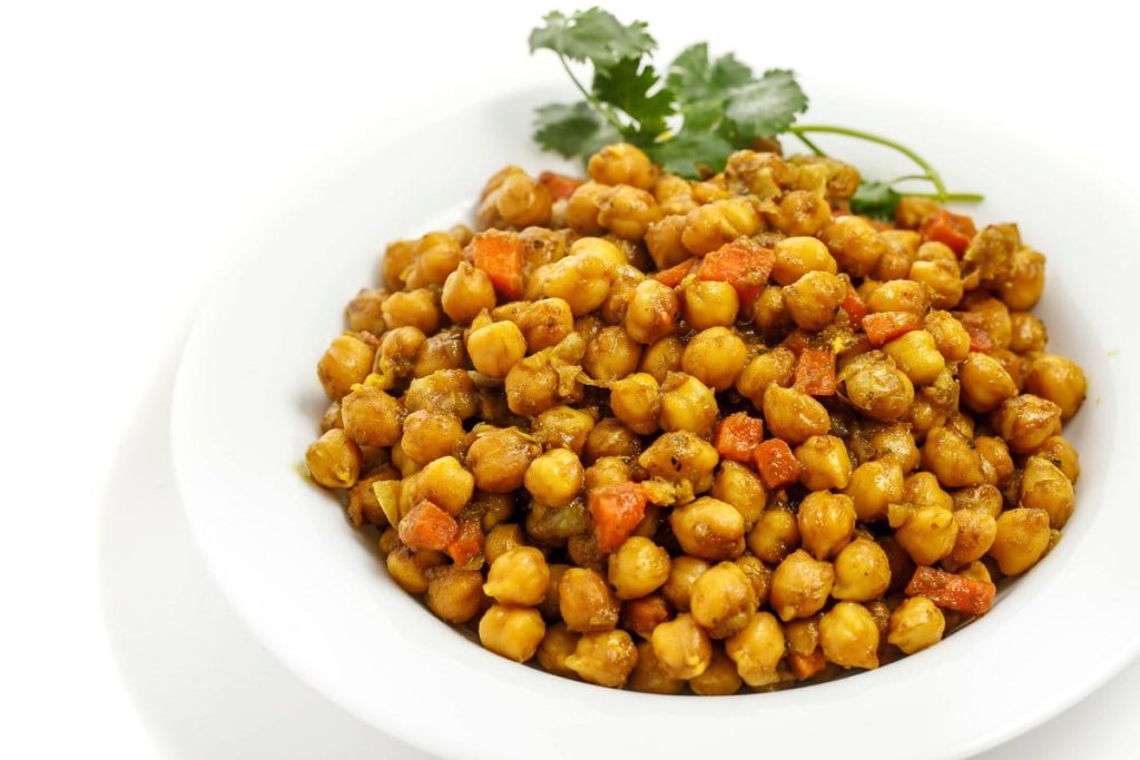 Curried Chick Peas Recipe