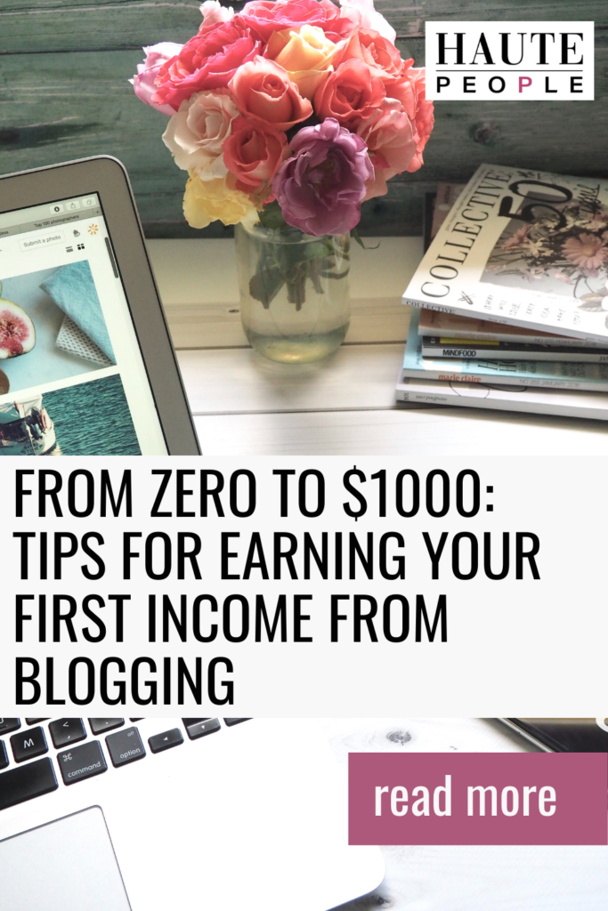 Earning Your First Income from Blogging
