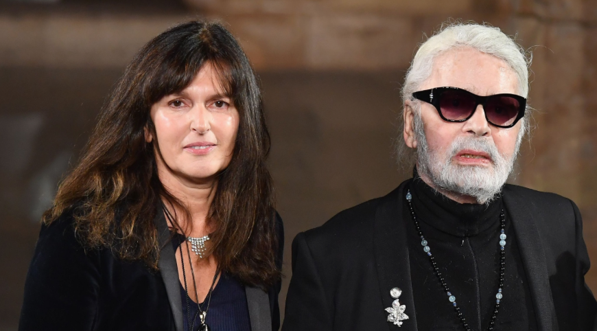 Virginie Viard and Karl Lagerfeld